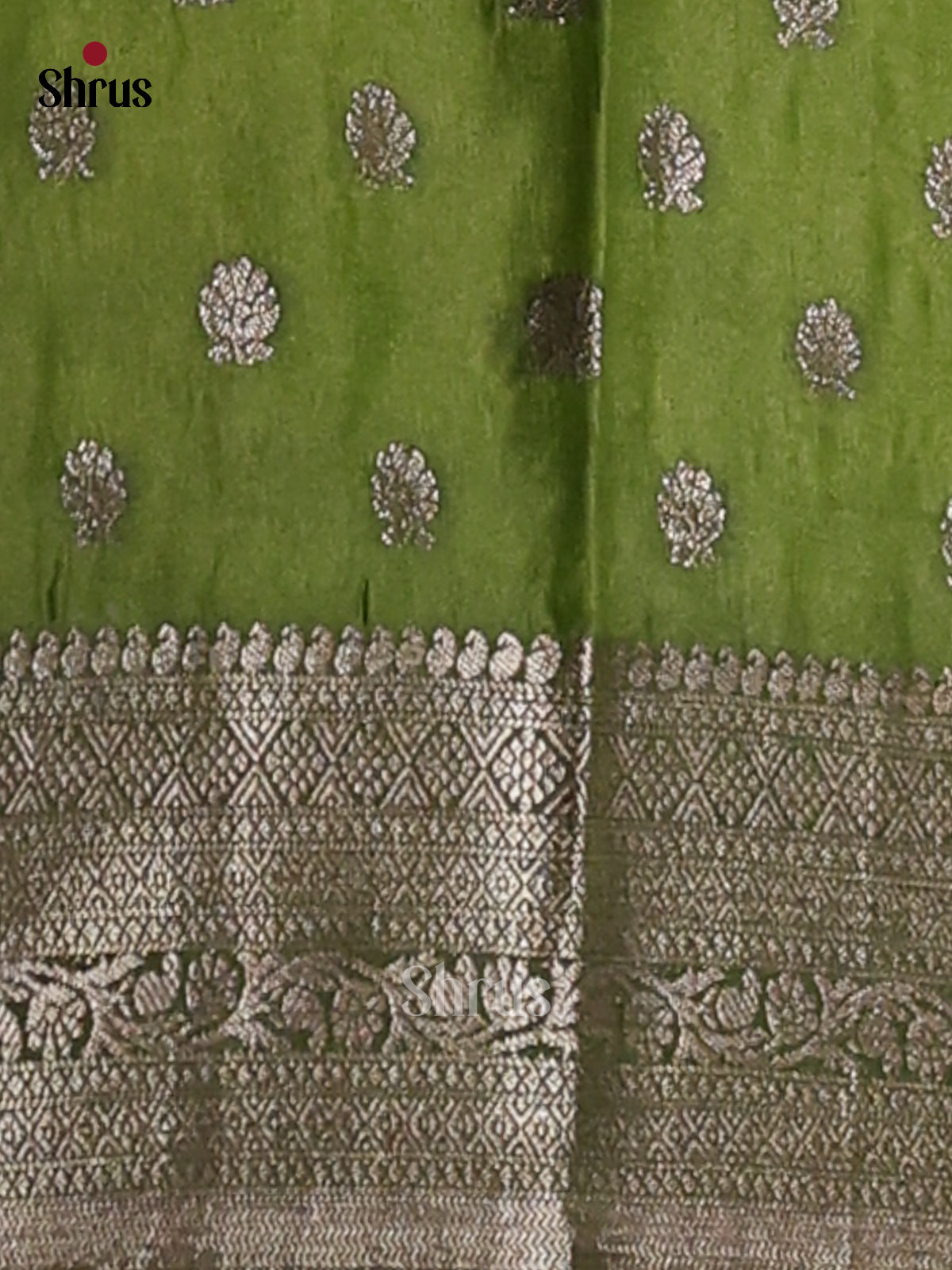 Orange & Green - NorthSilk Cotton Saree - Shop on Shrus.com