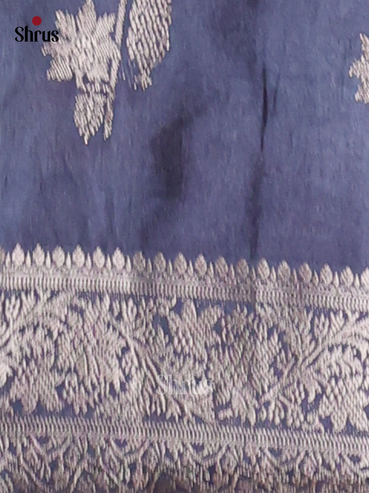 Majenta & Blue- NorthSilk Cotton Saree - Shop on Shrus.com
