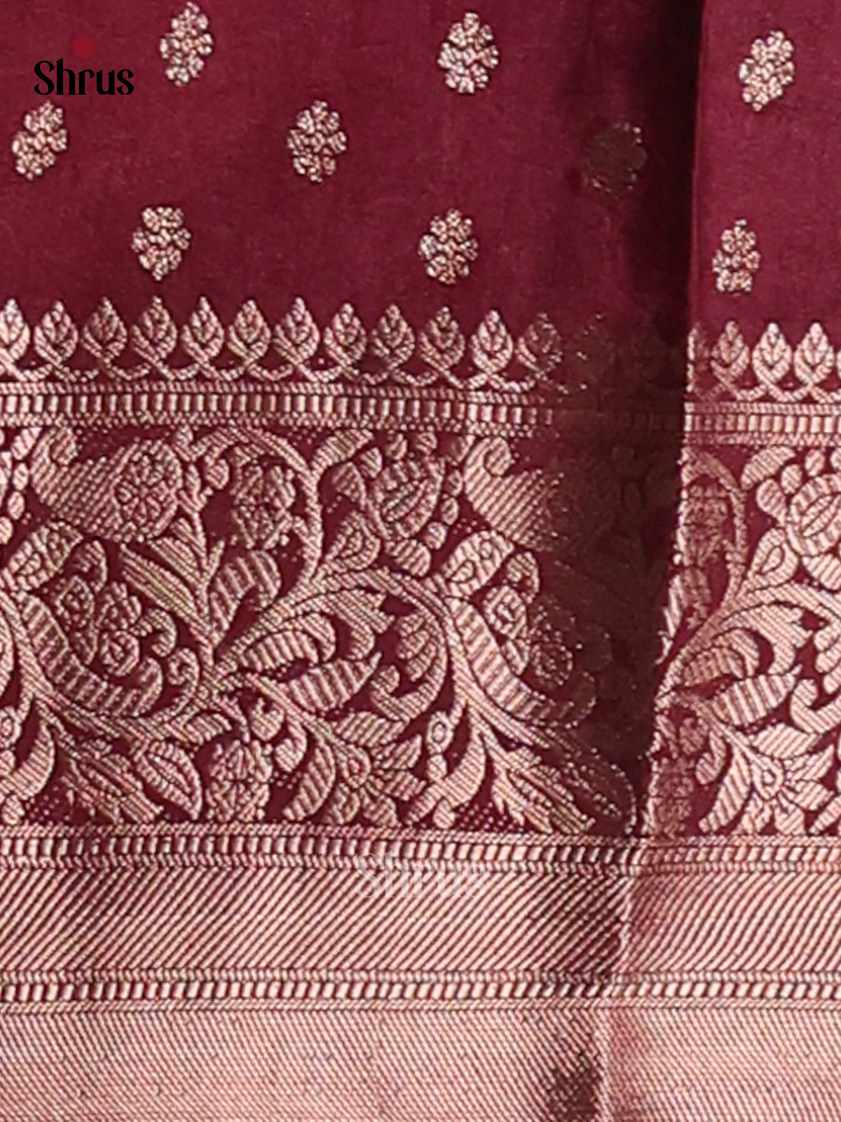 Green & Maroon- NorthSilk Cotton Saree -1