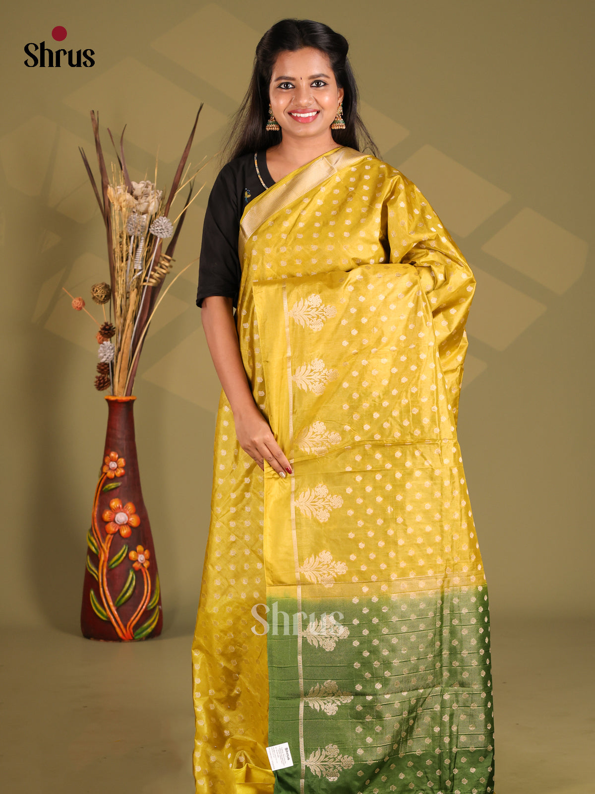 Mathulir Green & Green - NorthSilk Cotton Saree - Shop on Shrus.com