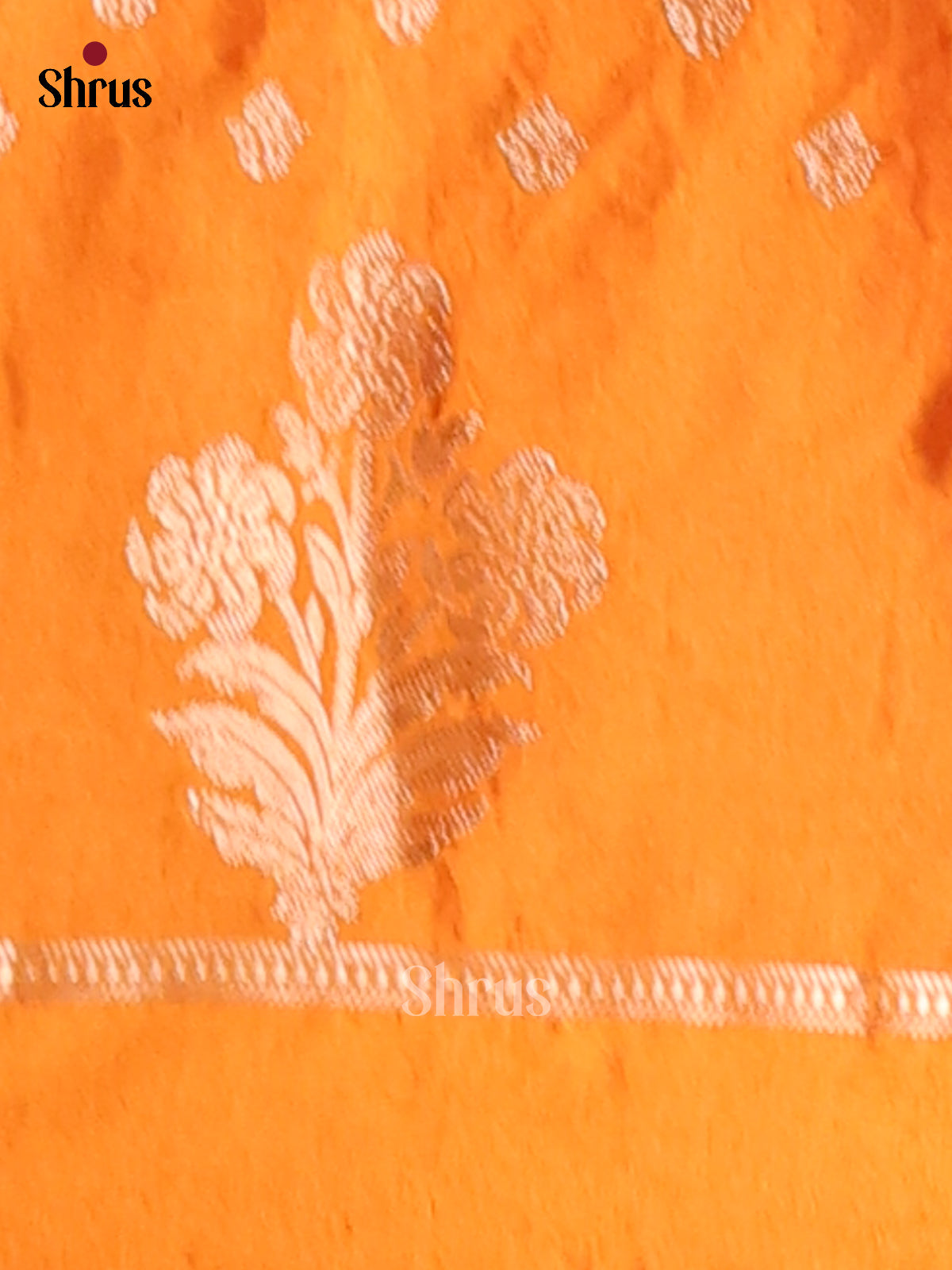 Orange - NorthSilk Cotton Saree -1