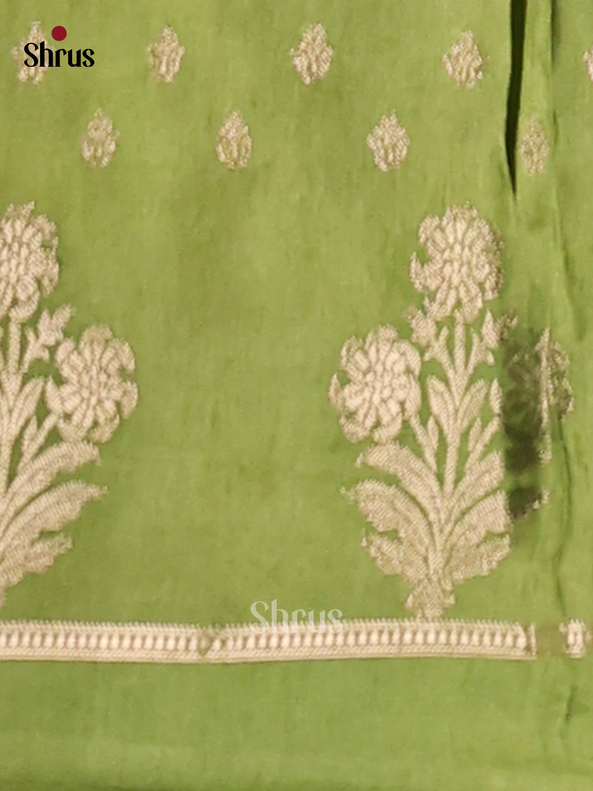 Light Green - NorthSilk Cotton Saree - Shop on Shrus.com