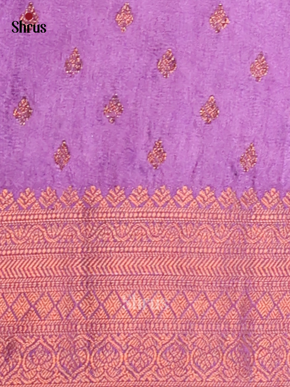 Dark Lavender - NorthSilk Cotton Saree -1