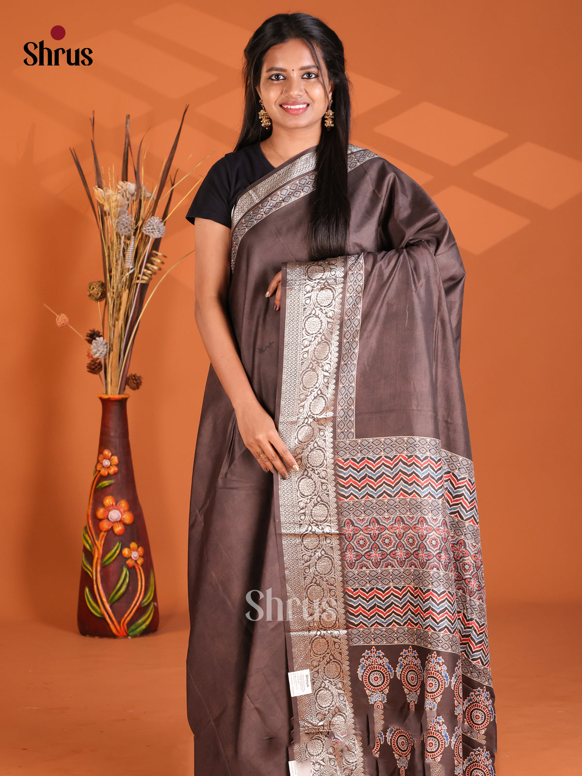 Black - Semi Modal Saree