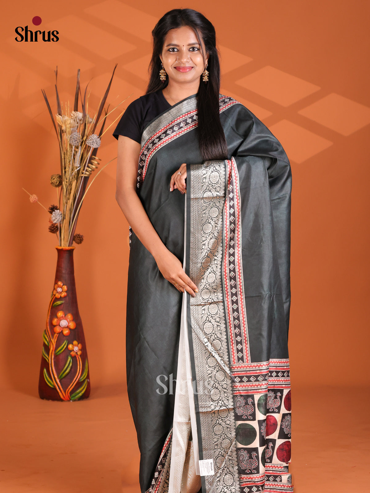 Black - Semi Modal Saree