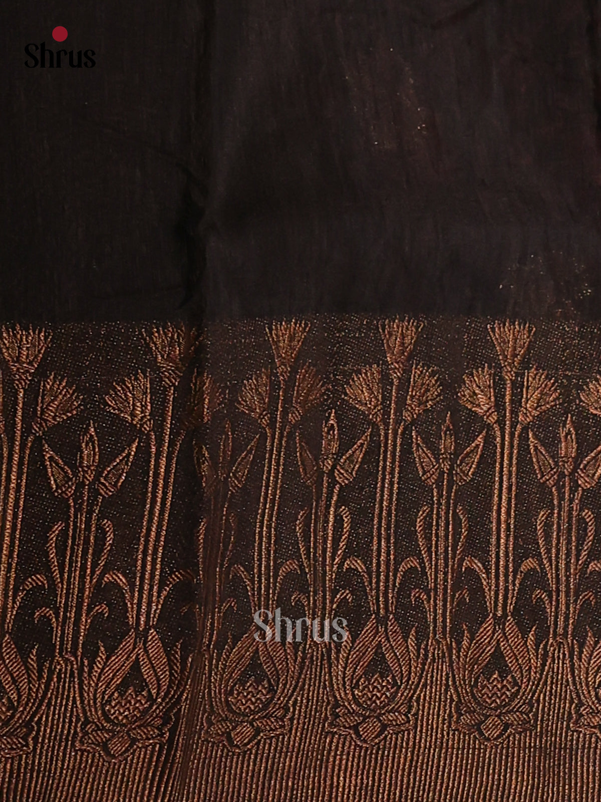 Black & Red -Semi Linen printed Saree