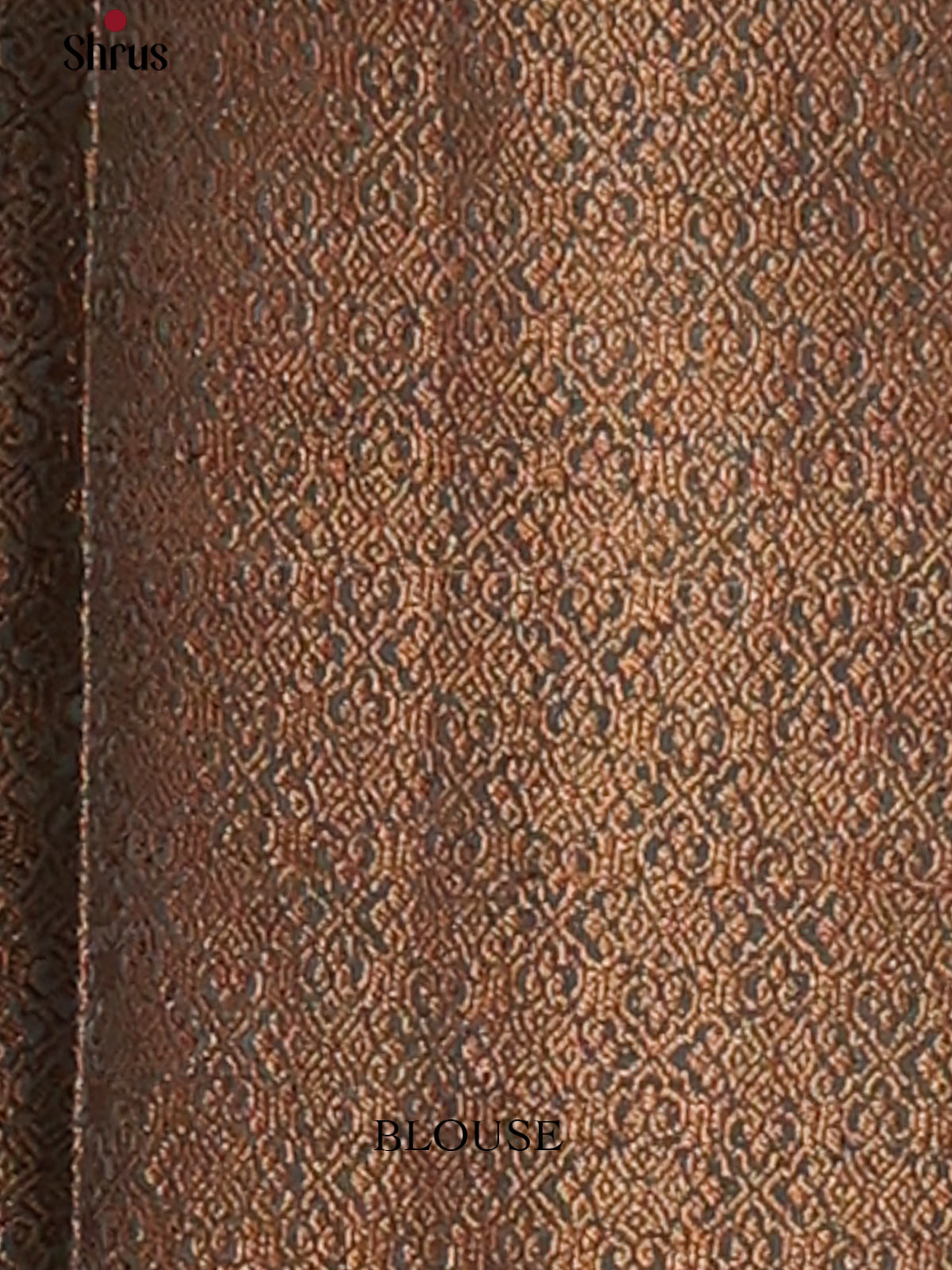 Brown & Black- Semi Linen printed Saree