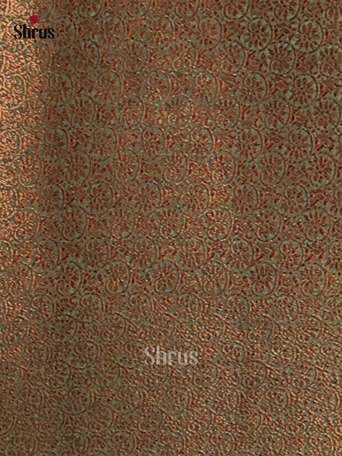 Cream & Green -Semi Linen printed Saree