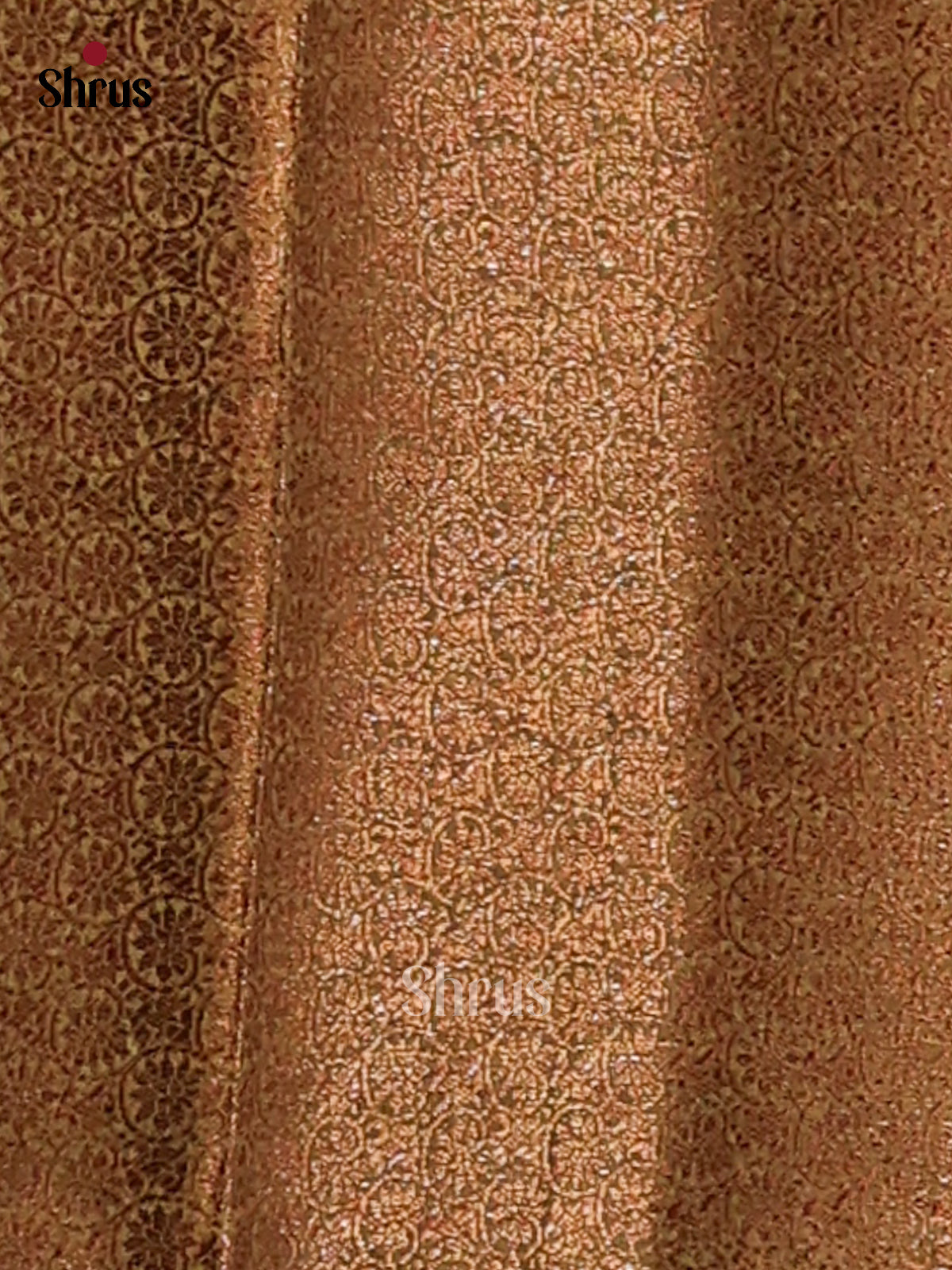 Cream & Green - Semi Linen printed Saree