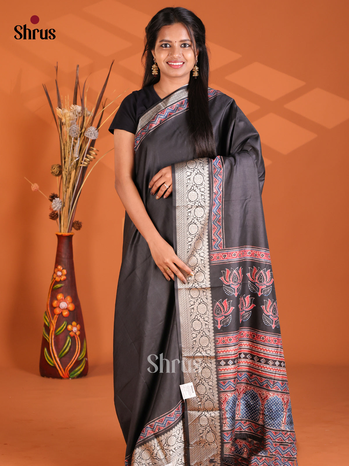 Black- Semi Modal Saree