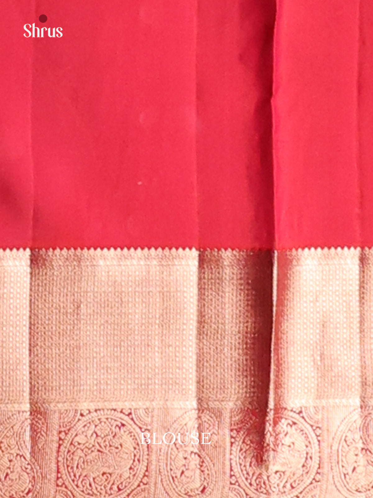 Orangish Pink Kanchipuram bridal silk Saree with zari floral nestling brocade-2