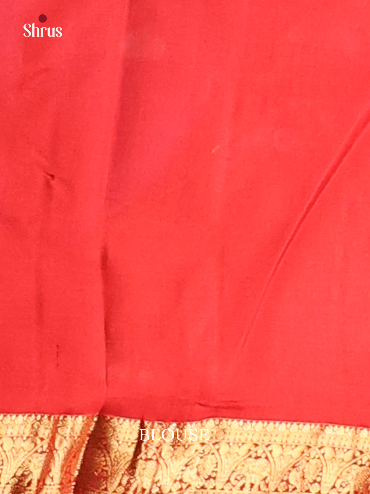 Black & Red Kanchipuram silk Saree with peacock & elephant zari butta border