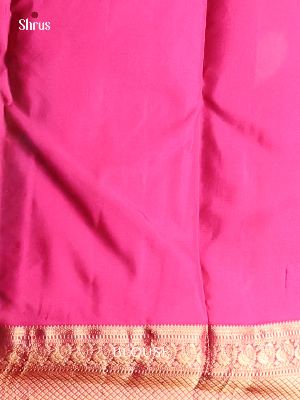 Mustard & Pink Kanchipuram silk Saree with peacock butta zari border-2