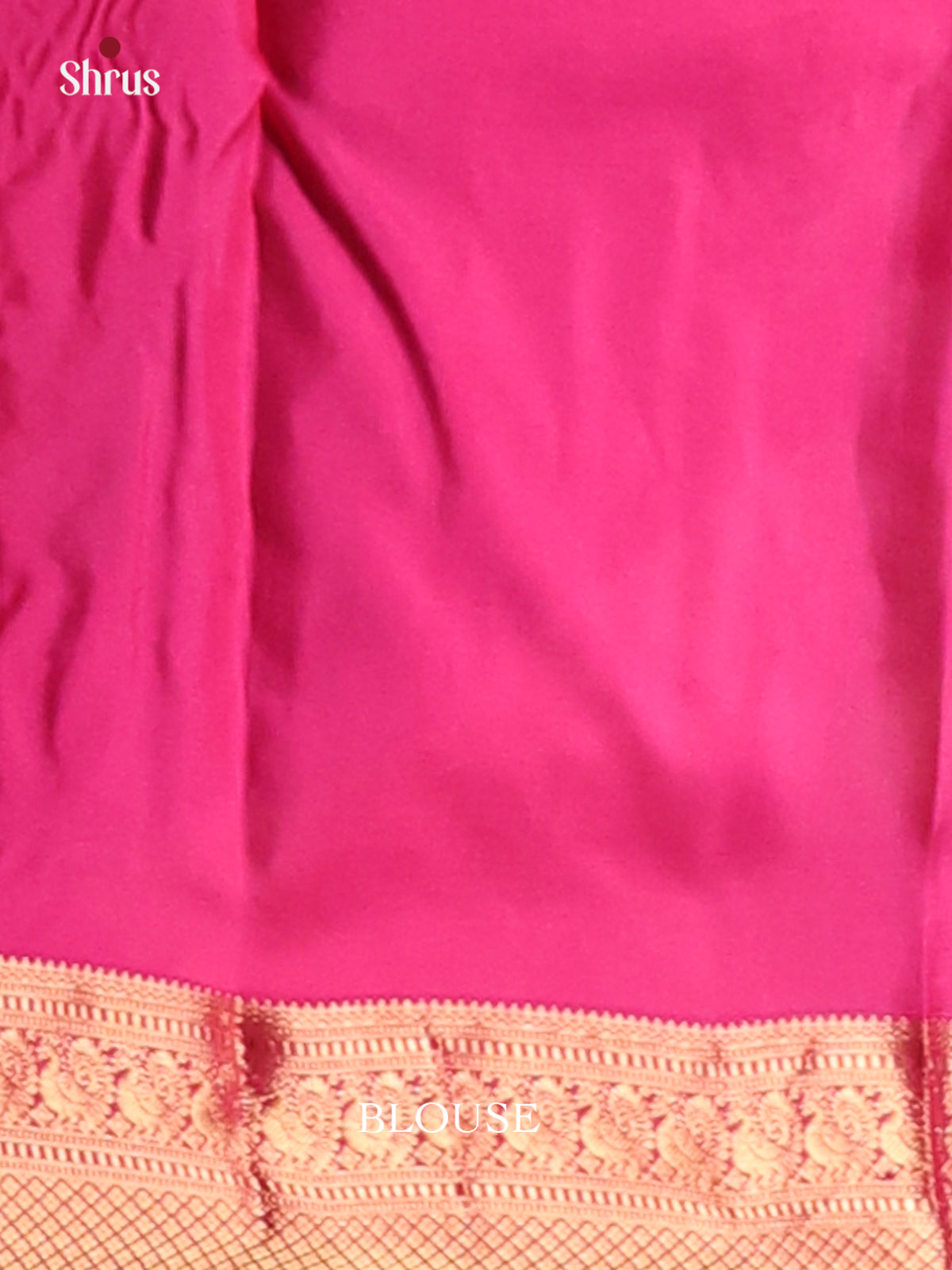 Light Green Kanchipuram Silk Saree with Contrast Pink Accents-2