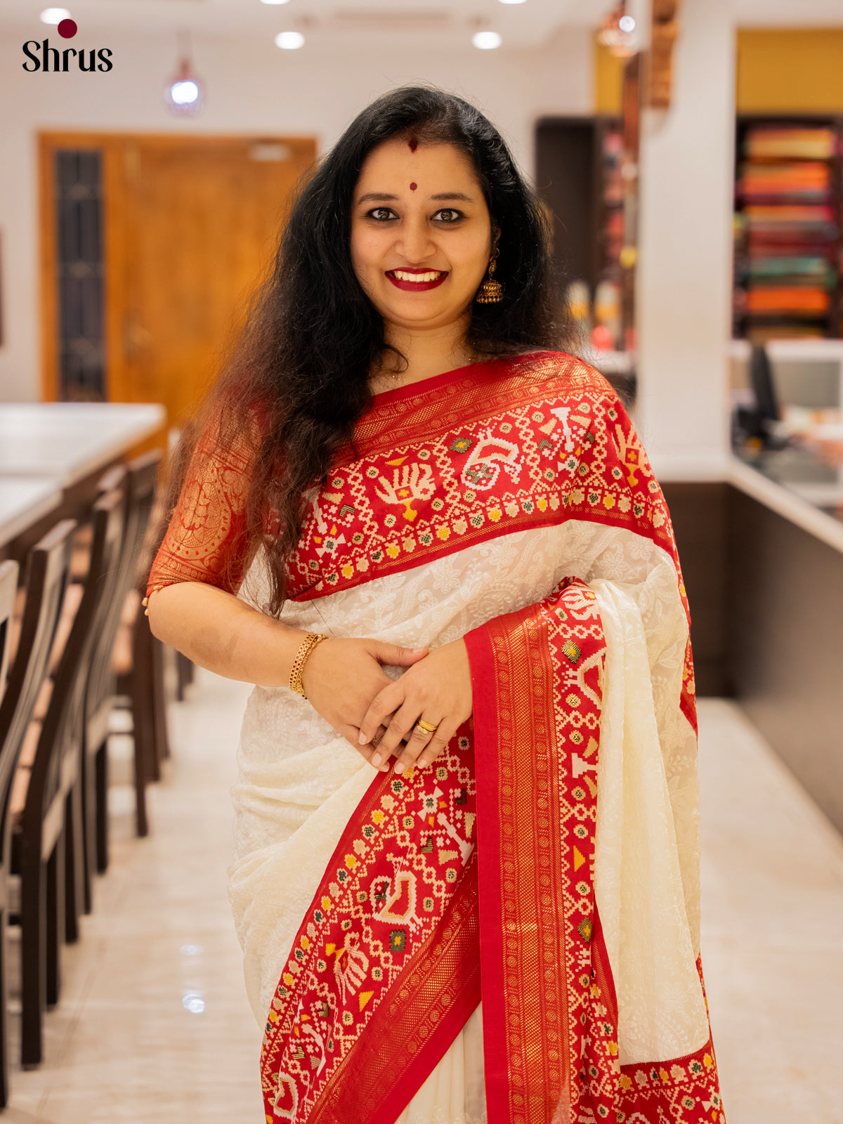 DFS14065 - Semi Ikkat Saree