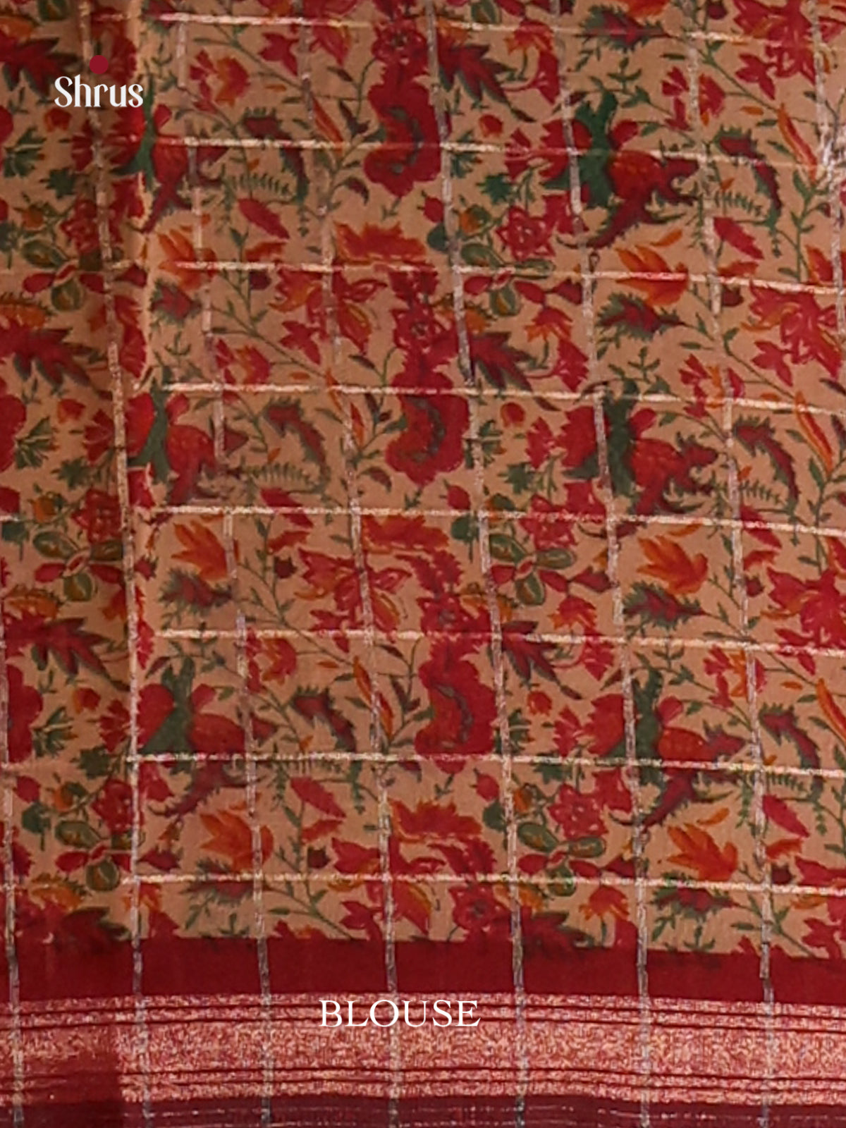 DFS14074 - Semi Chanderi Saree - Shop on Shrus.com