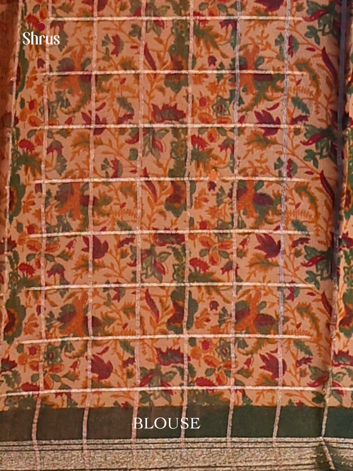 DFS14076 - Semi Chanderi Saree - Shop on Shrus.com
