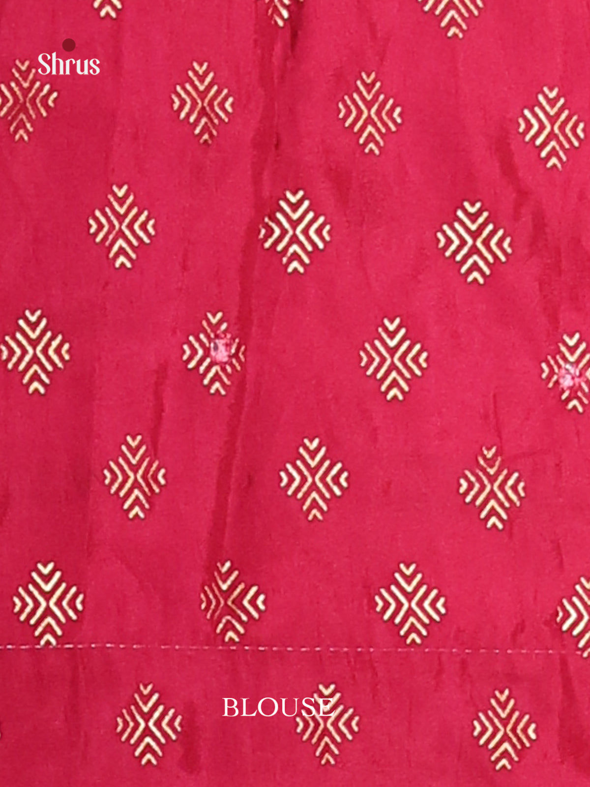 Maroon - Semi Banarasi Saree - Shop on Shrus.com