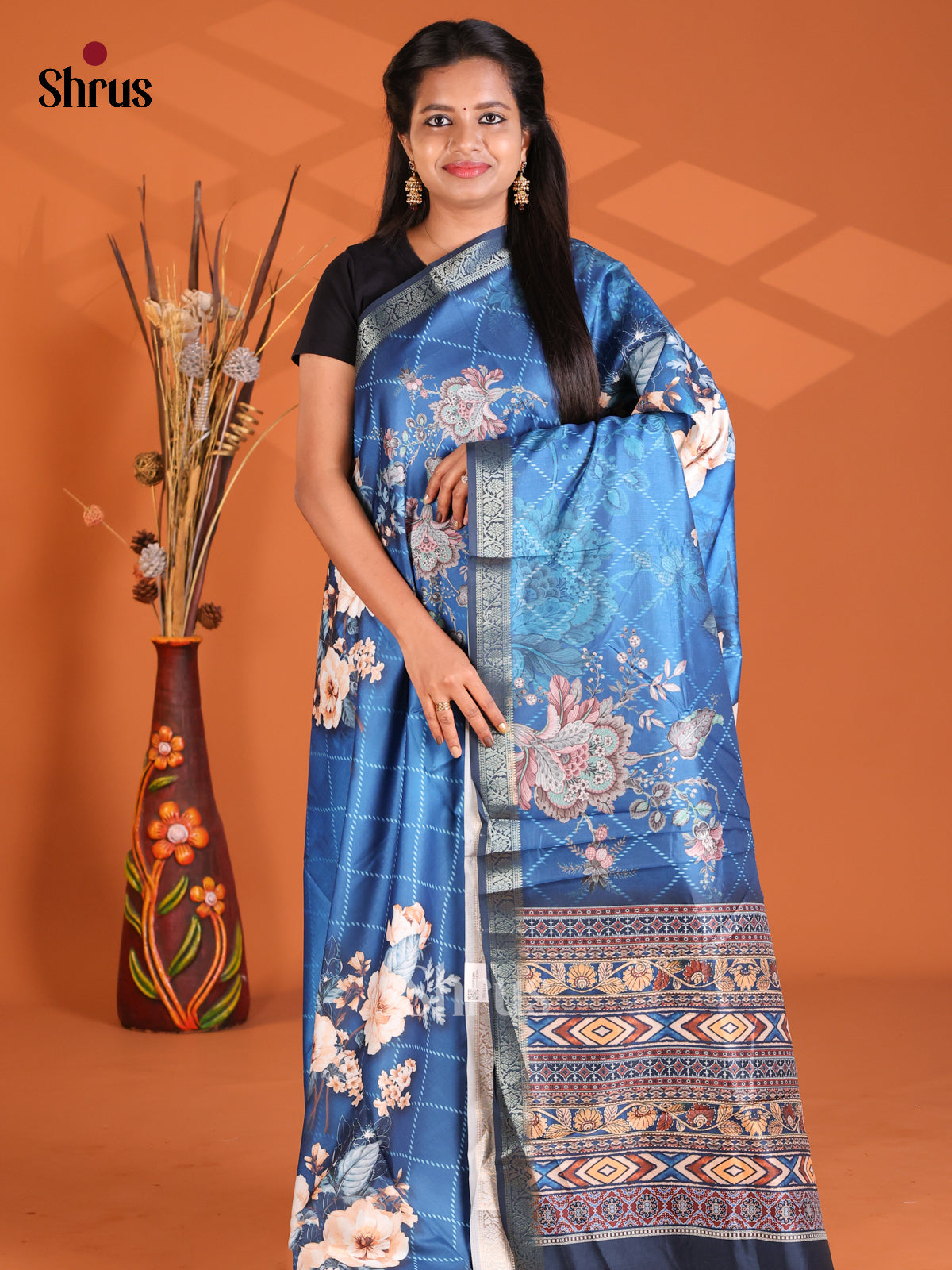 Blue - Semi Modal Saree