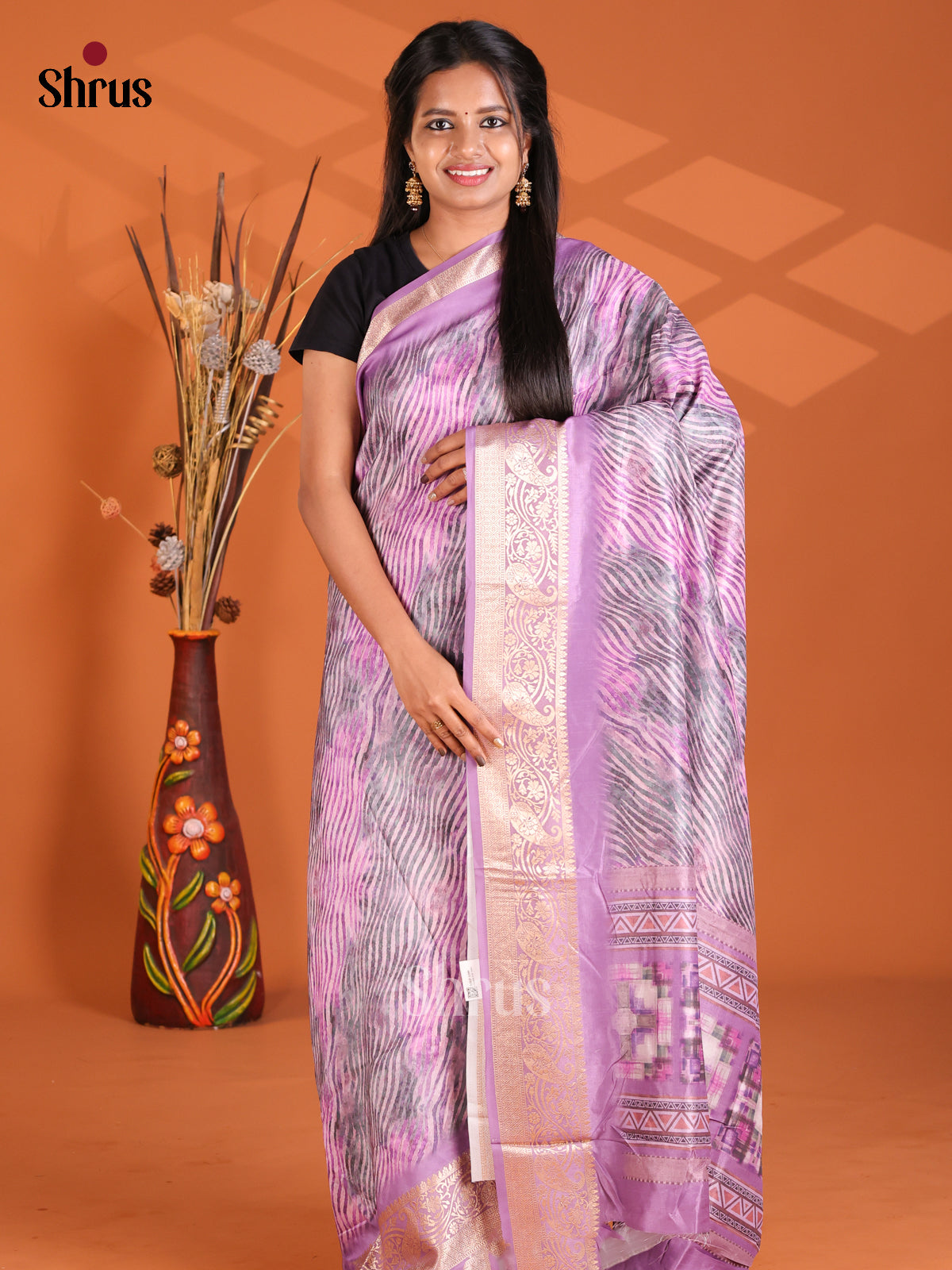 Lavender - Semi Modal Saree