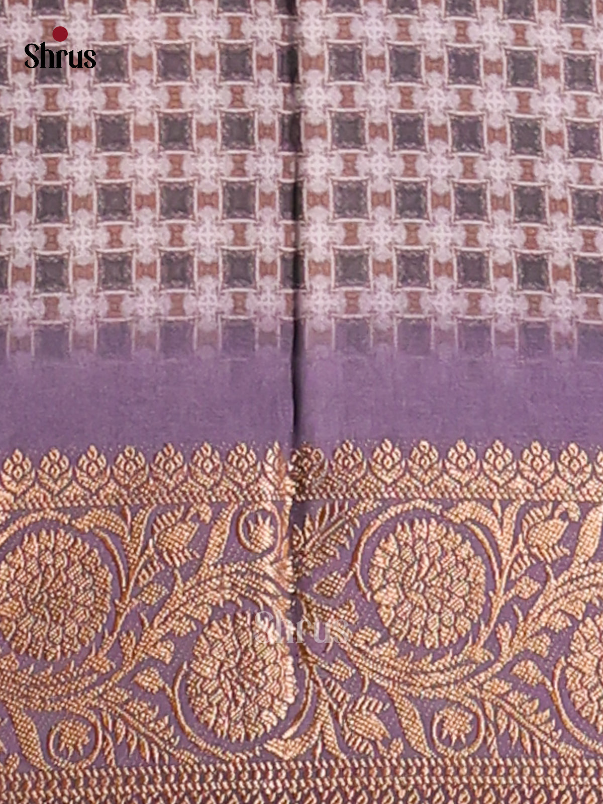Lavender - Semi Modal Saree - Shop on Shrus.com