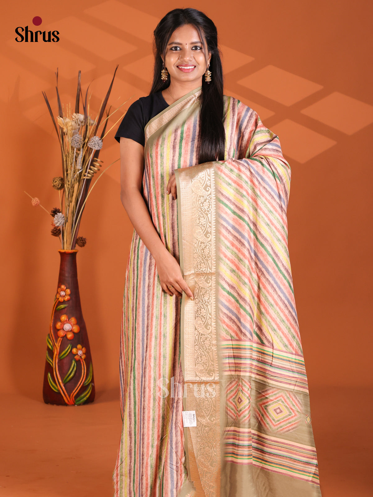 Pastel Green - Semi Modal Saree