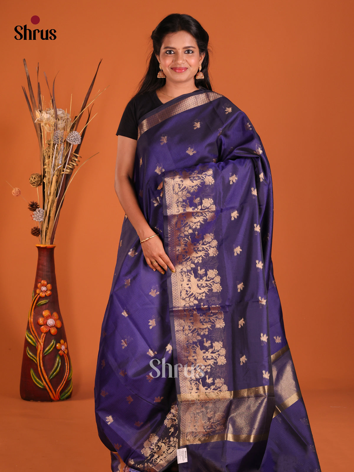 Blue - Semi Kota Saree