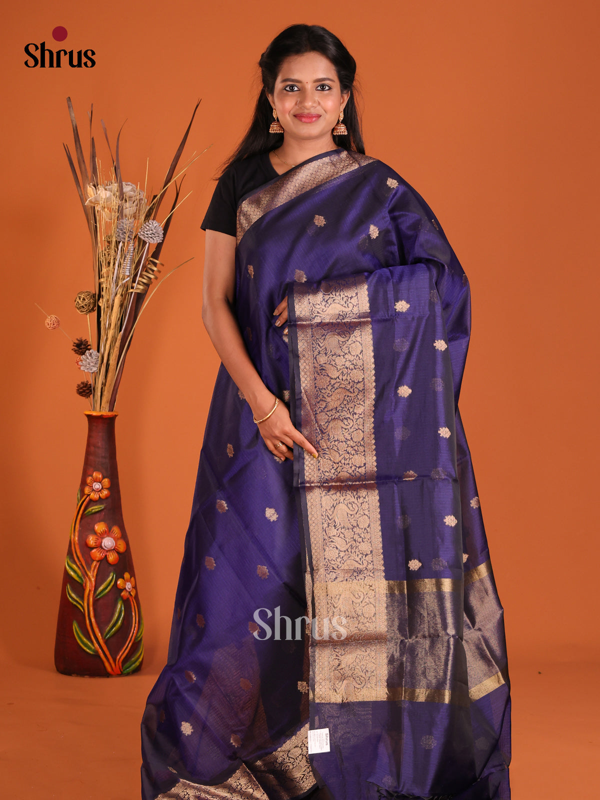 Blue - Semi Kota Saree
