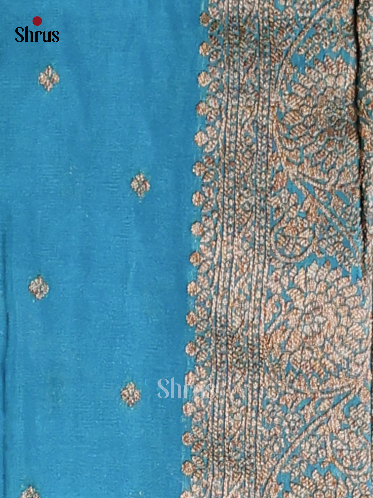 Blue - Semi Georgette Saree
