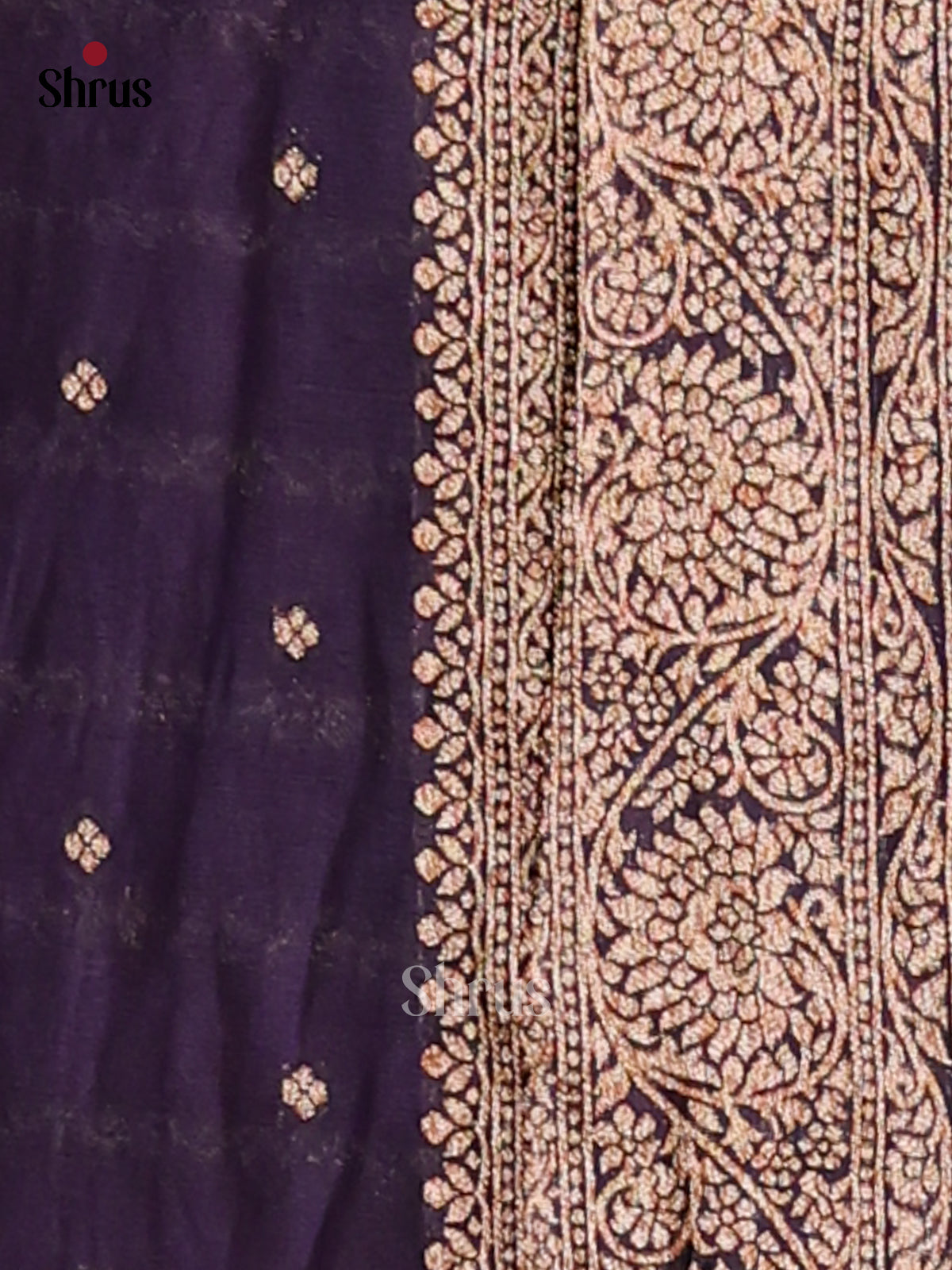 Lavender & Violet - Semi Georgette Saree - Shop on Shrus.com