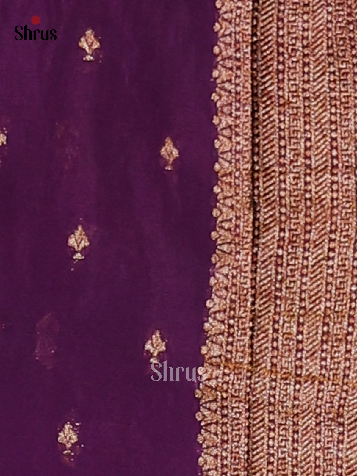 Blue & Violet - Semi Georgette Saree