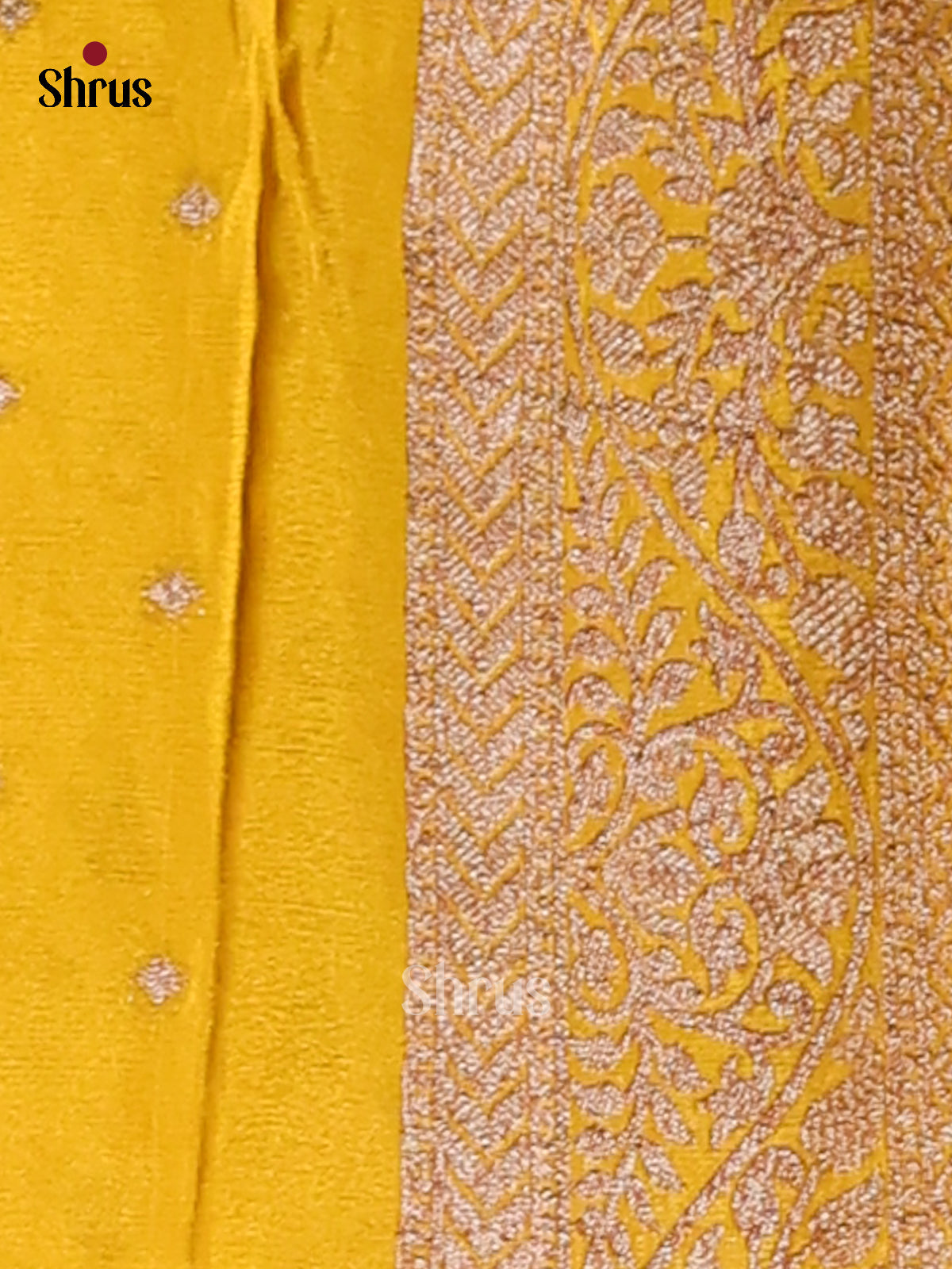 Blue & Yellow - Semi Georgette Saree