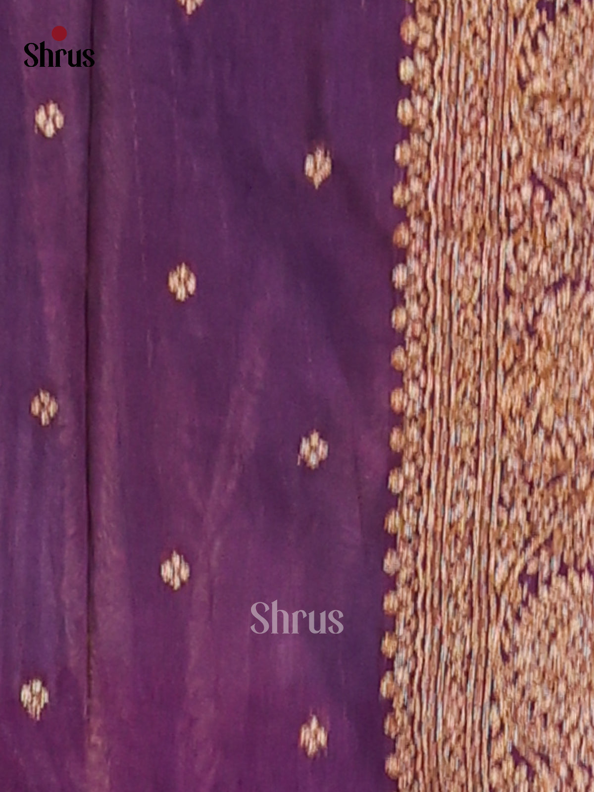 Blue & Violet - Semi Georgette Saree