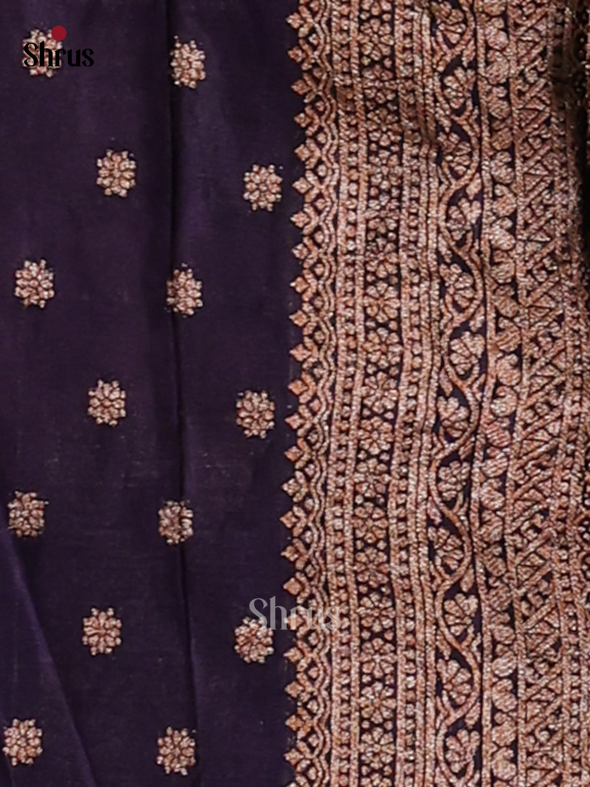 Lavender & Violet - Semi Georgette Saree - Shop on Shrus.com