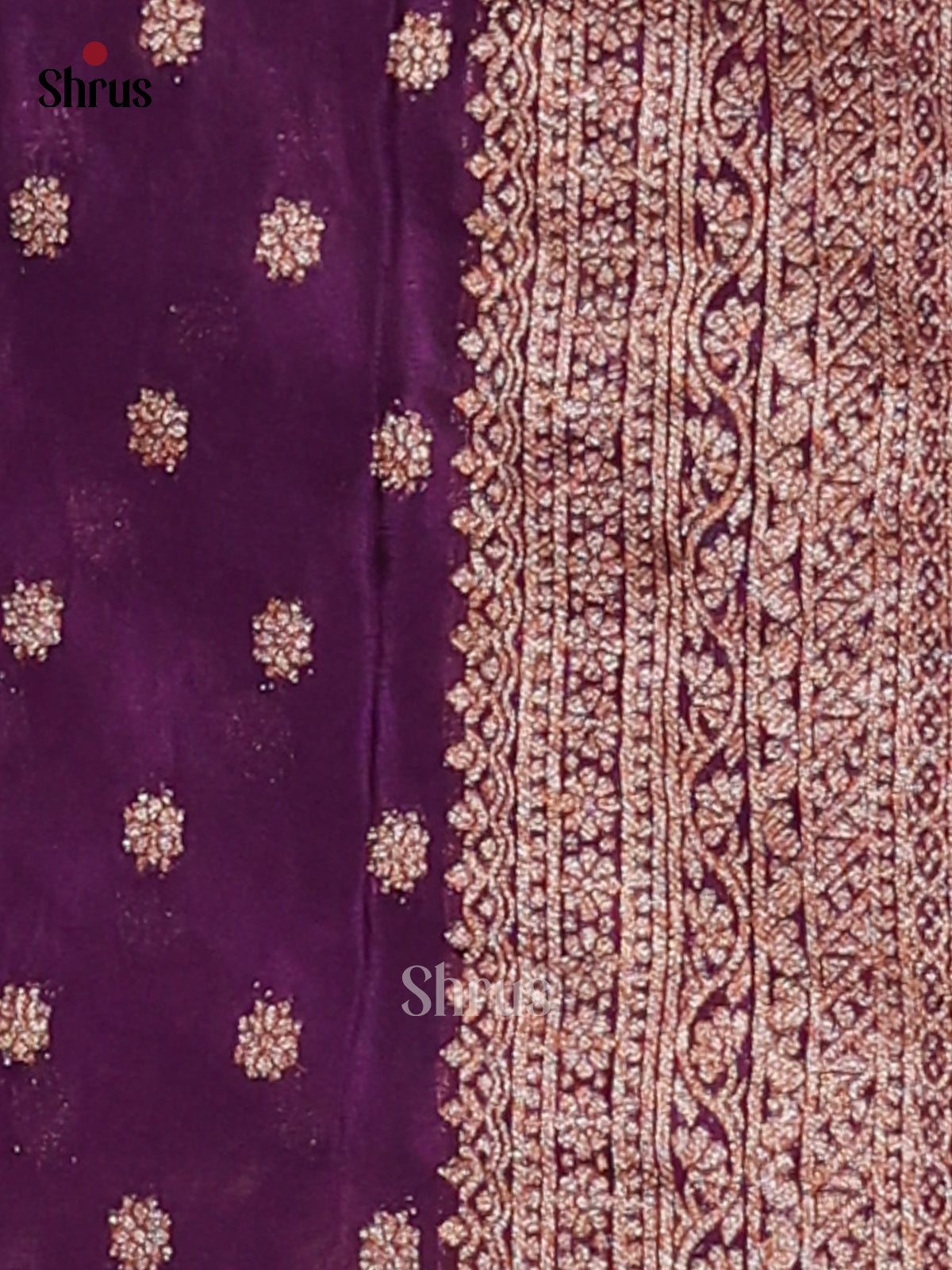 Blue & Violet - Semi Georgette Saree