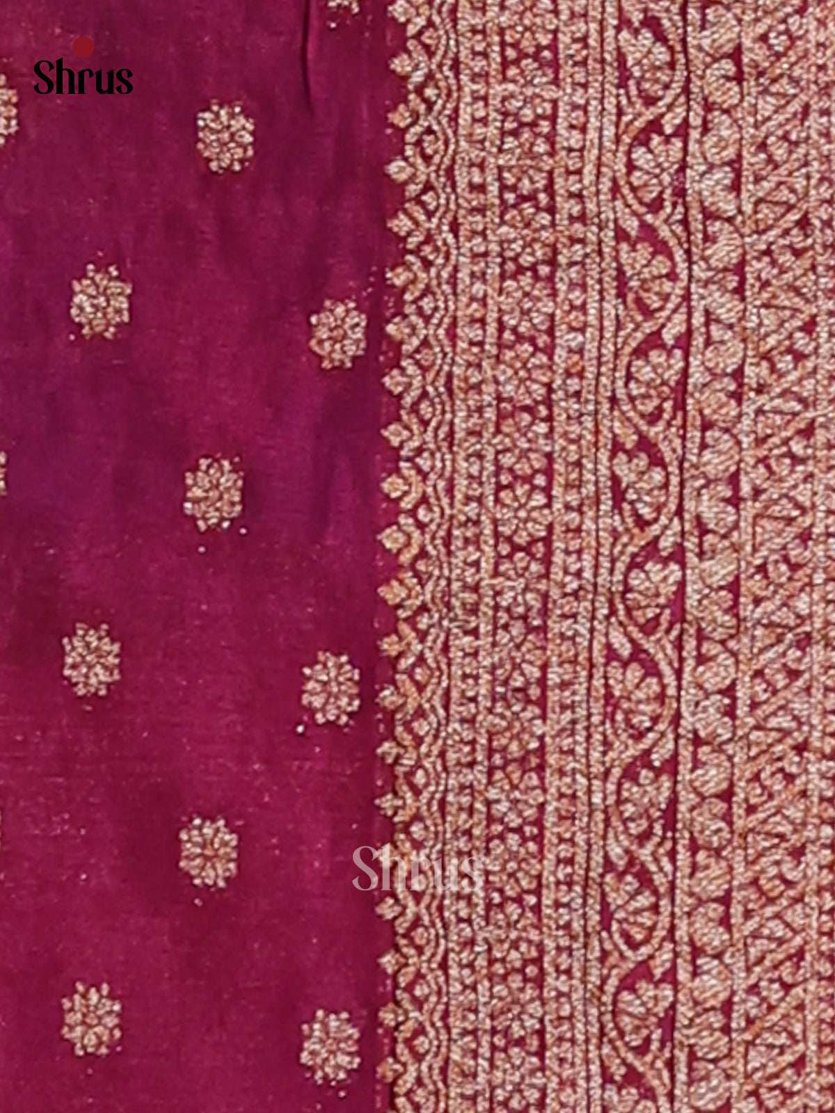 Blue & Purple - Semi Georgette Saree