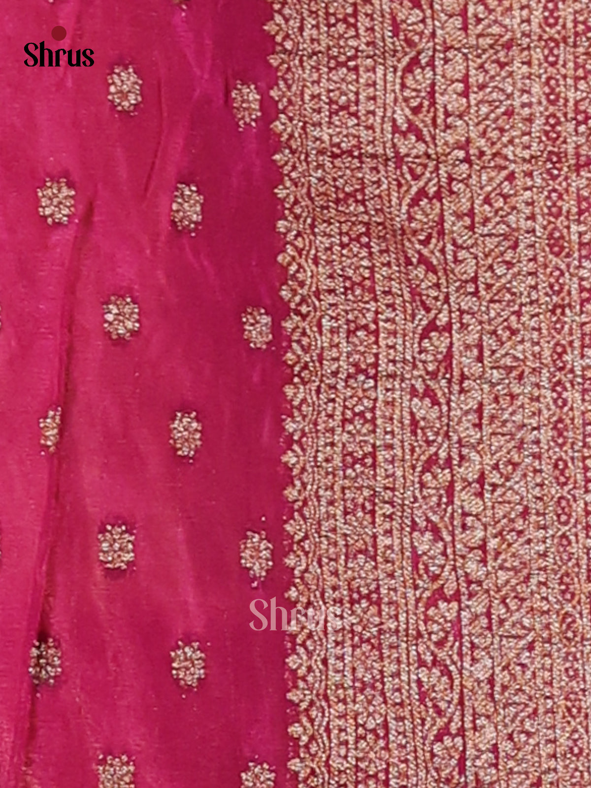 Dusty Pink & Purple - Semi Georgette Saree - Shop on Shrus.com