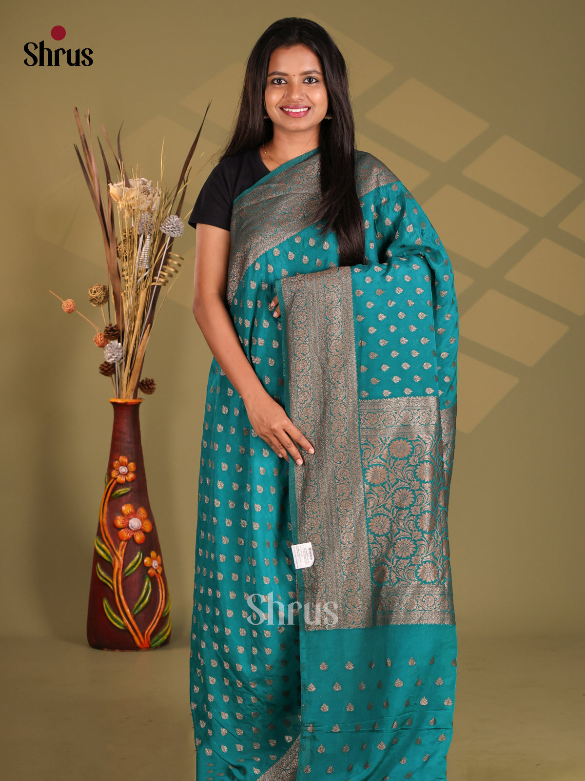 Blue - Semi Georgette Saree
