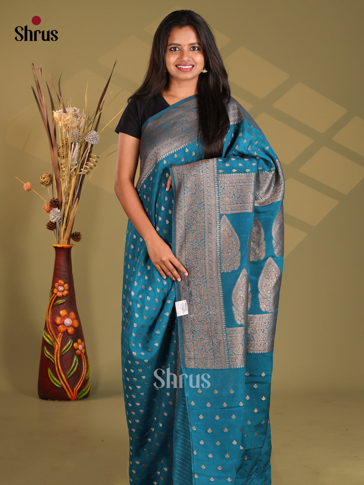 Blue- Semi Georgette Saree