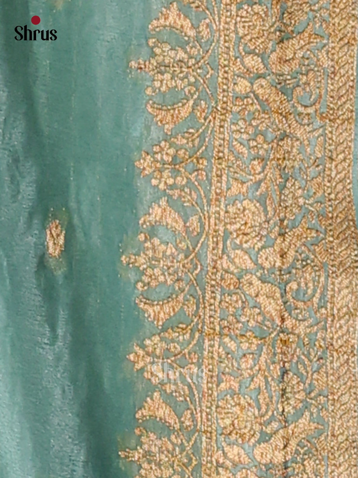 Pastel Blue - Semi Georgette Saree