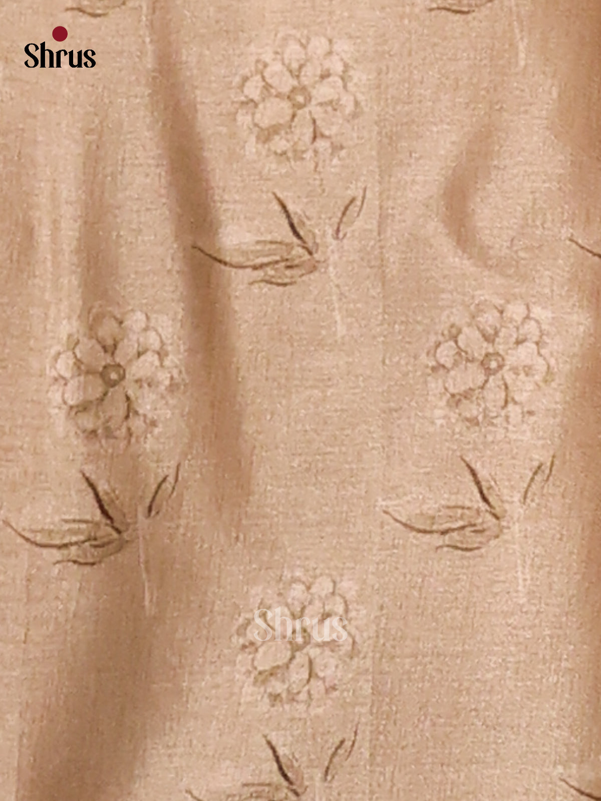 Cream - Butter silk Saree