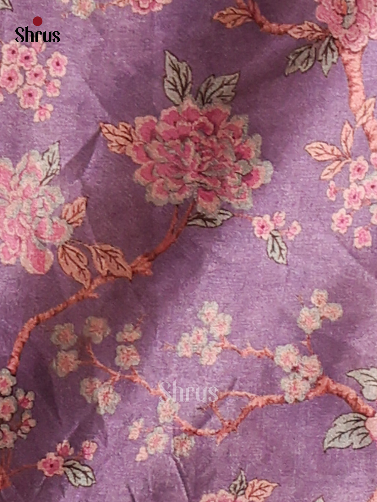 Lavender - Butter silk Saree - Shop on Shrus.com