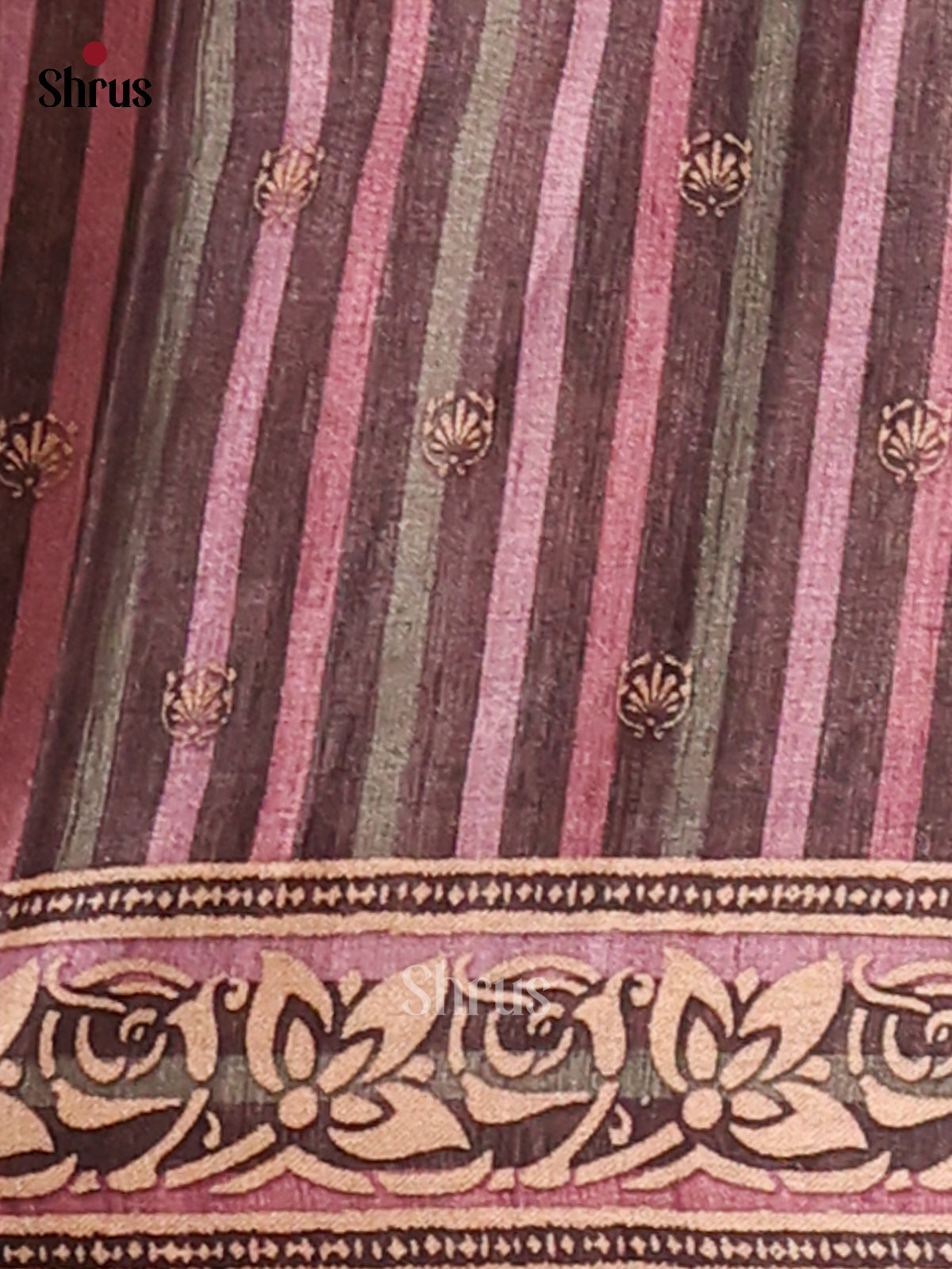 Brown- Butter silk Saree