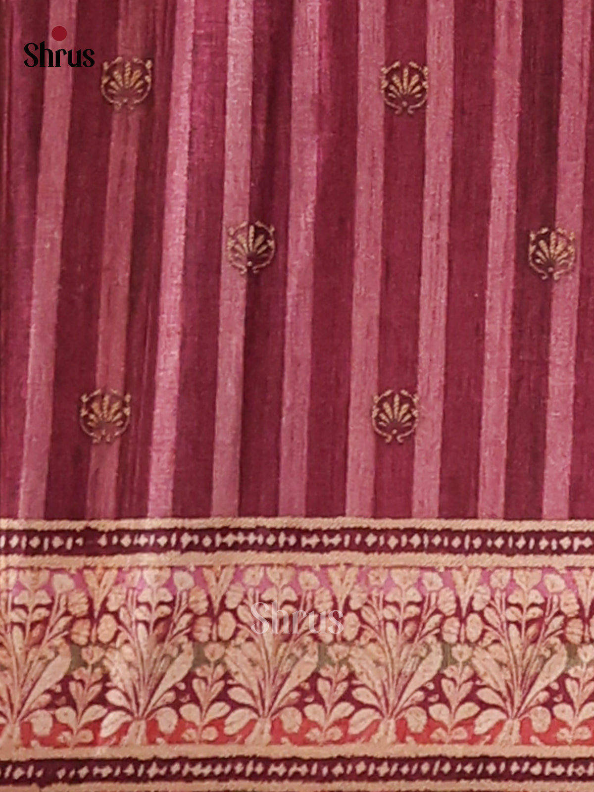 Purple- Butter silk Saree