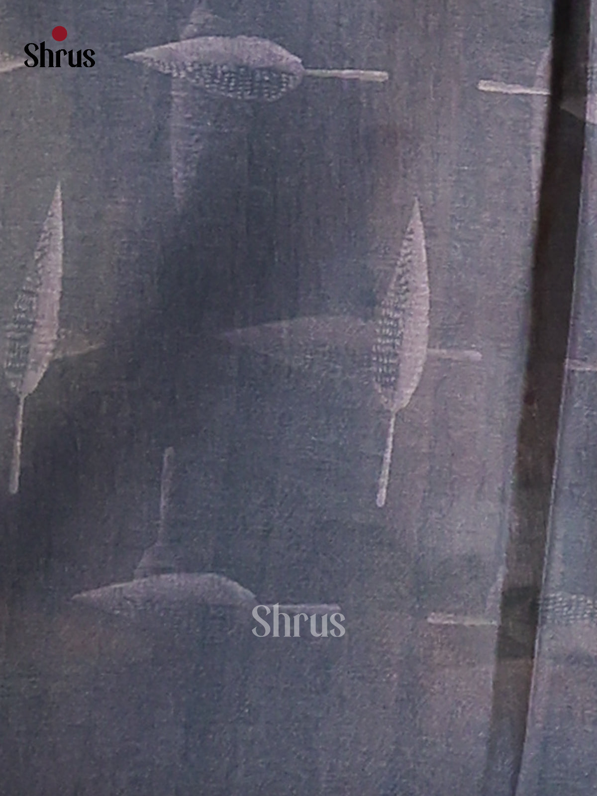 Cream & Grey - Butter silk Saree