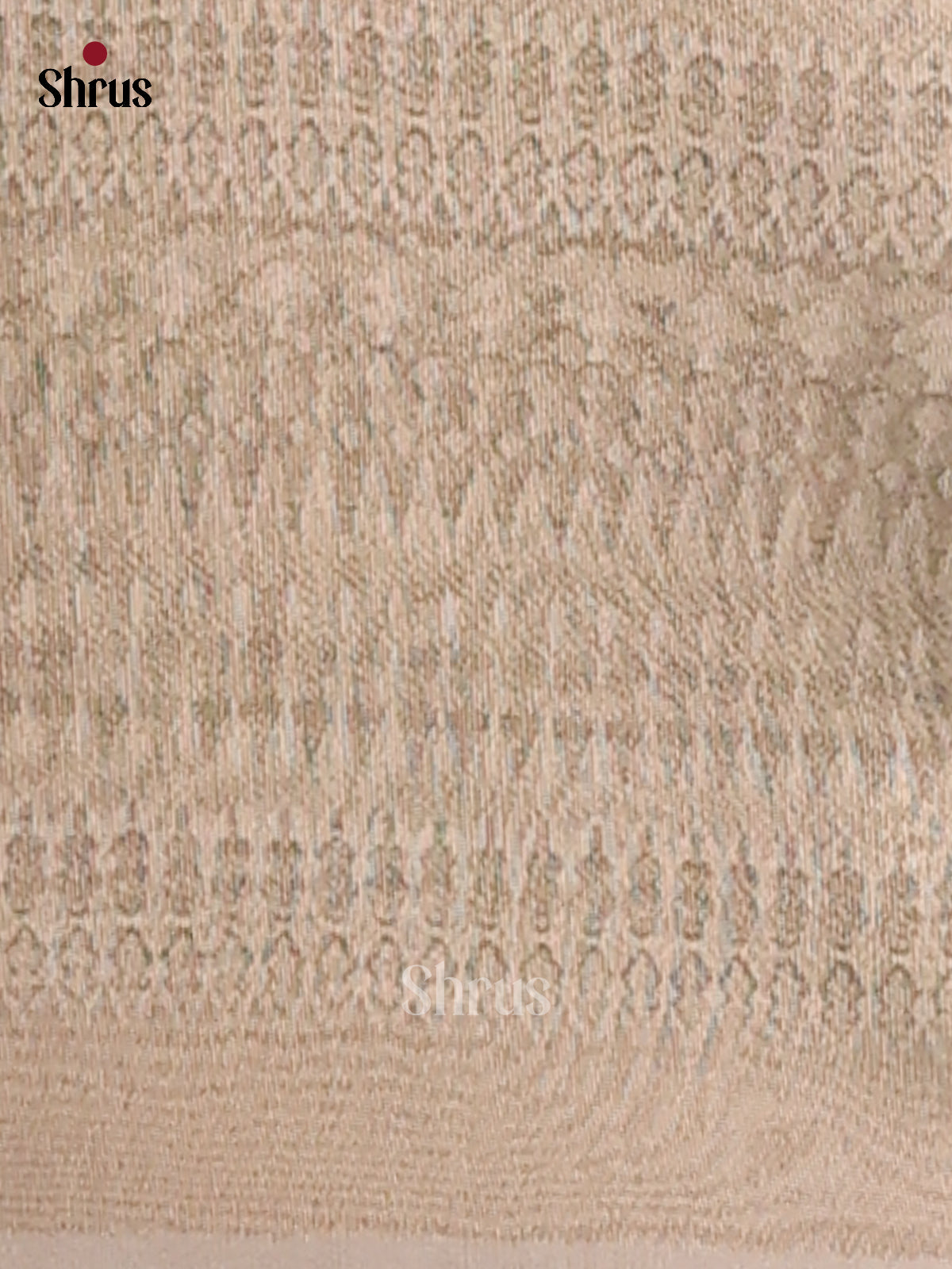 Green - Semi Tissue Print Saree