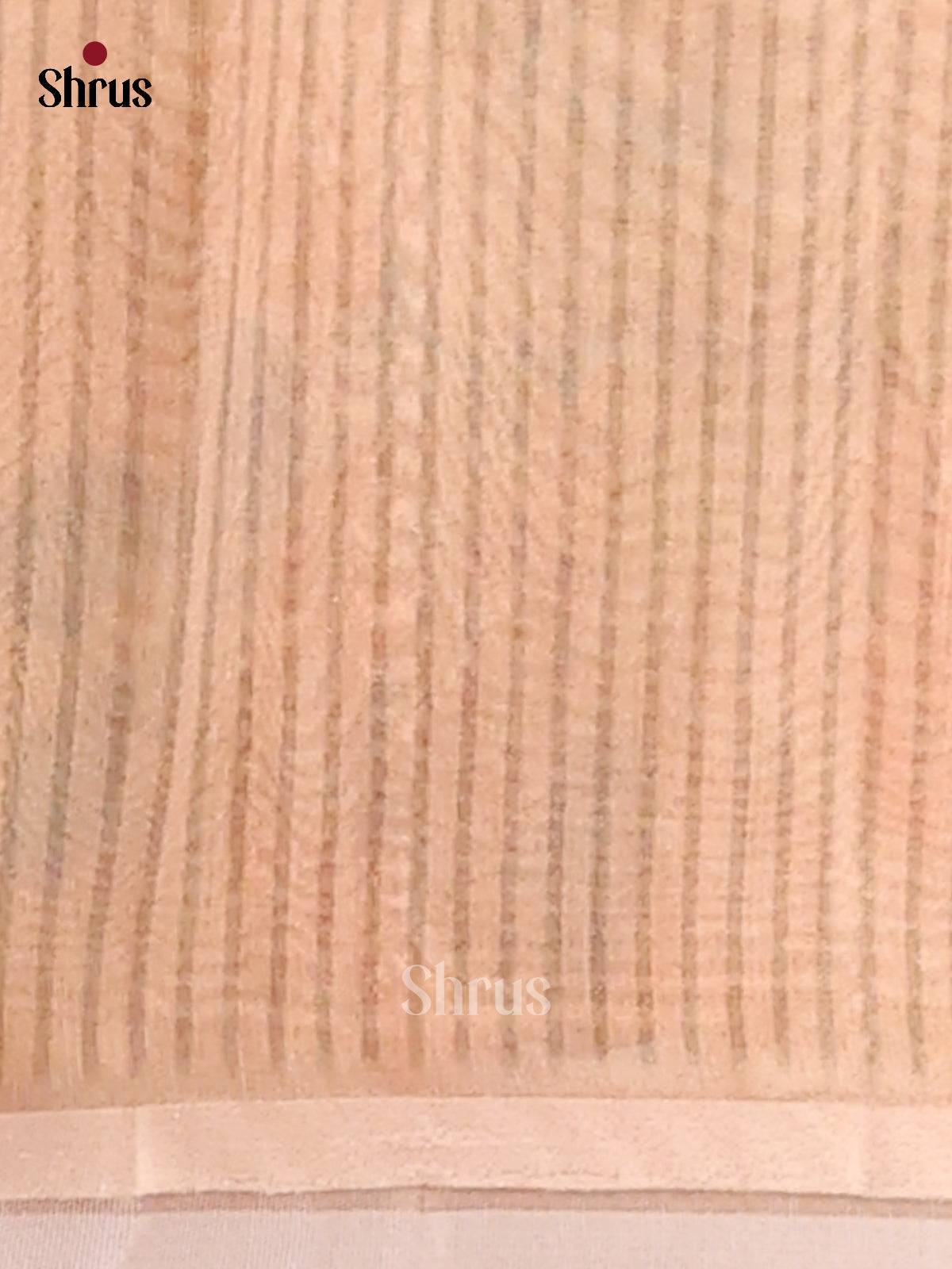 Peach - Semi Tissue Print Saree