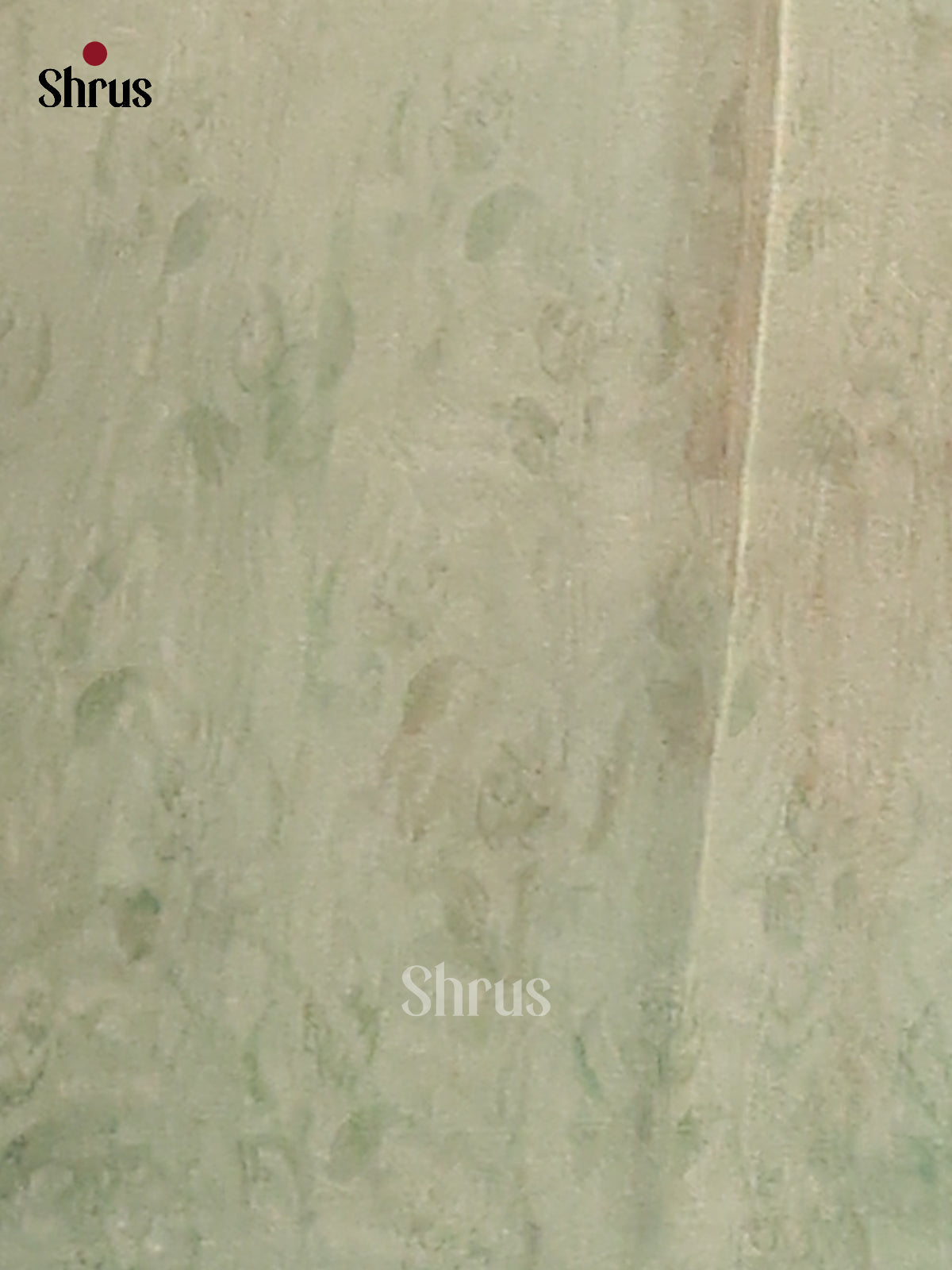green - Semi Tissue Print Saree - Shop on Shrus.com