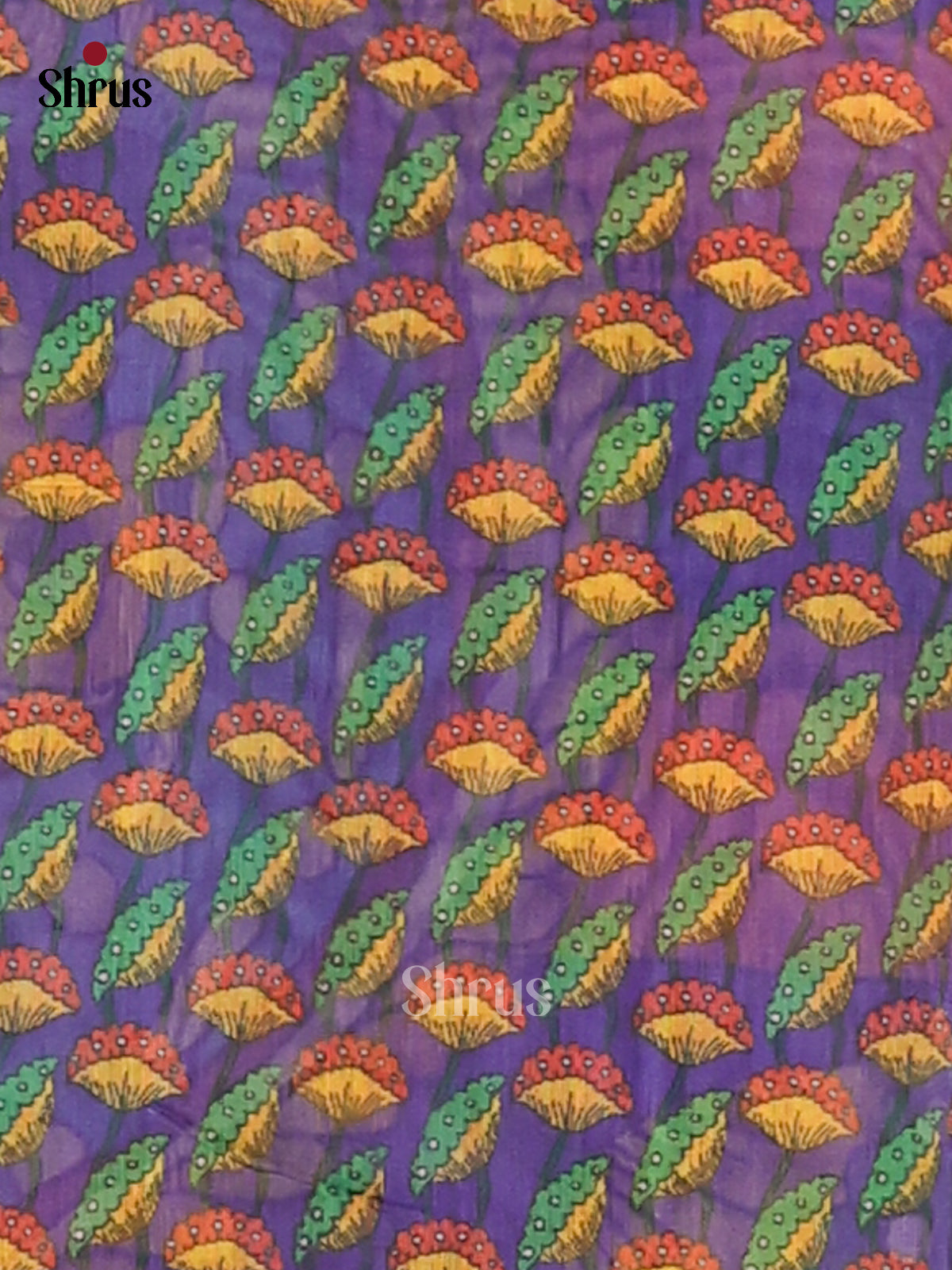Mustard & Purple - Semi Maheshwari Saee - Shop on Shrus.com