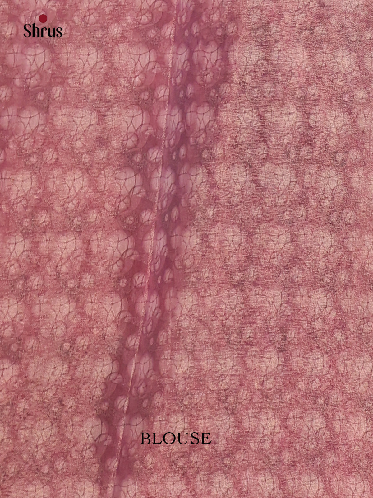 Dusty Pink & Pink - Semi Tissue Print Saree